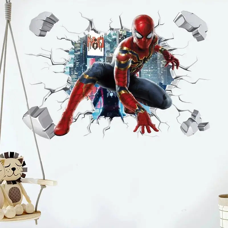 3D Avengers Wall Sticker | Size 40x60 cm | Colorful PVC | One Size