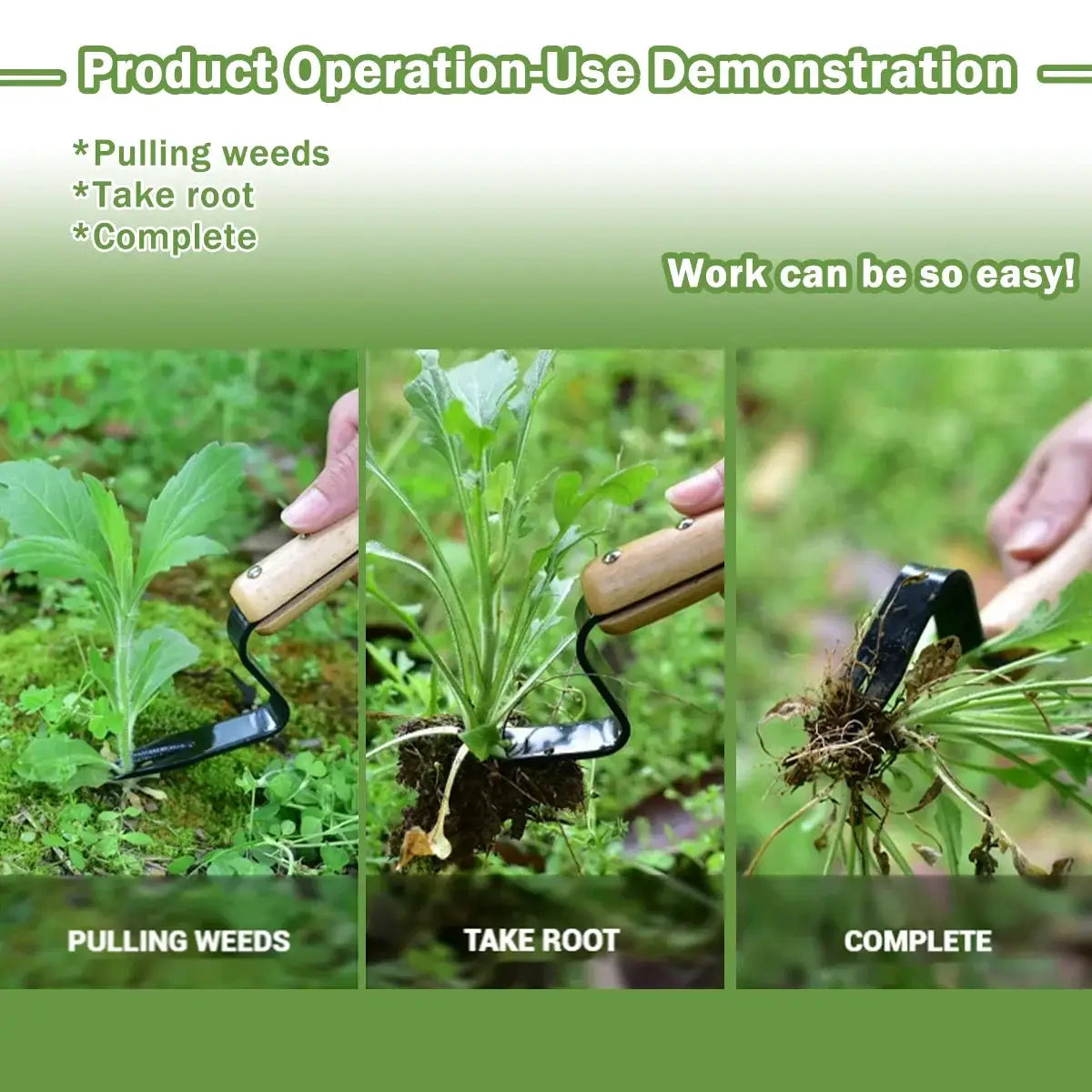 Effortless Weed Removal Tool - T TOVIA Handheld Dandelion Puller & Garden Fork, Durable Metal Construction for Lawn Care from PriceLows™