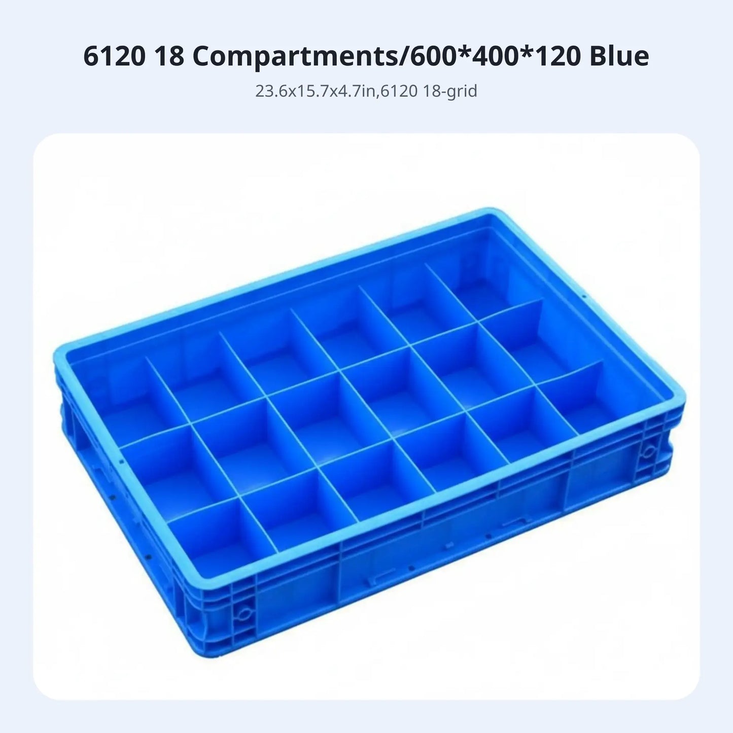 Multi-Compartment Box Compartmented Design Stackable Component Container Space-Saving sturdyDuty for Technicians, Workshop from PriceLows™