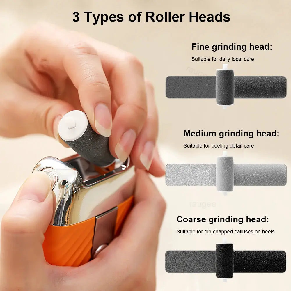 Electric Foot Grinder Rechargeable Automatic Portable Foot Callus Remover Rubbing Pedicure Polishing Hard Dead Skin Removal Tool from PriceLows™