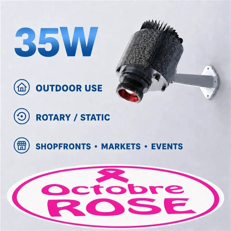 Gobo Projector Light | Waterproof Outdoor | Rotating LED Focus | Custom Sets