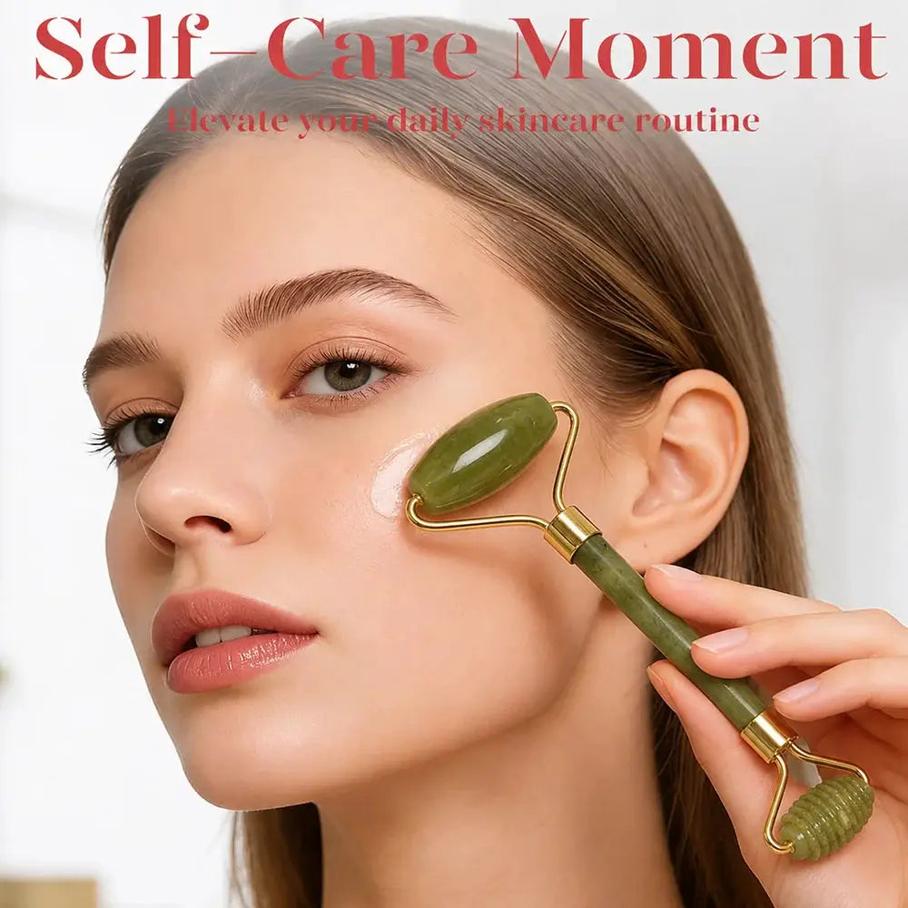 Jade Gua Sha Tool | Natural Stone | Face Body Eye Massage Kit