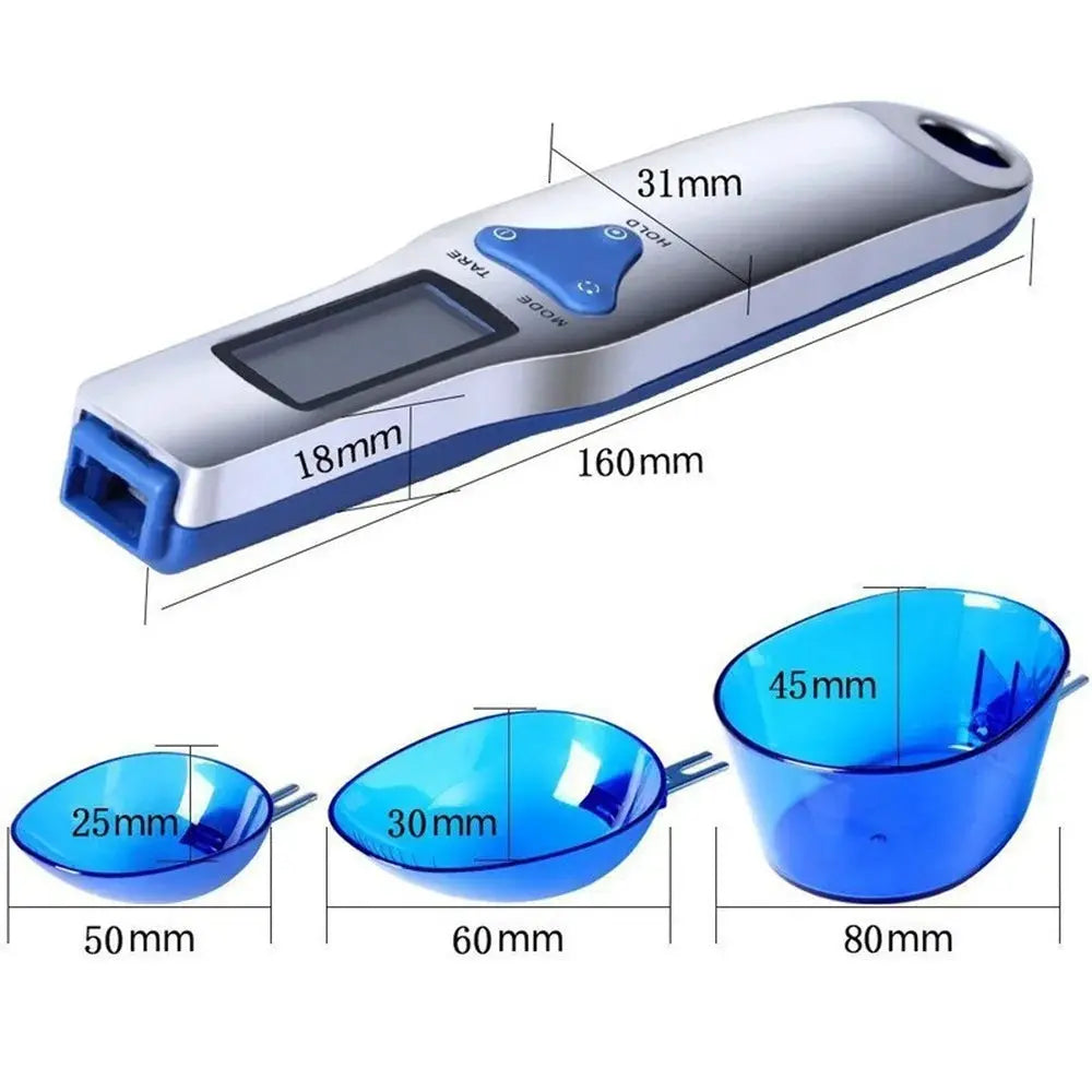 500g 0.1g Digital Scale LCD Display Kitchen Spoon Scale Electronic Measuring Spoon Scales with 3 Detachable Weighing Spoon from PriceLows™