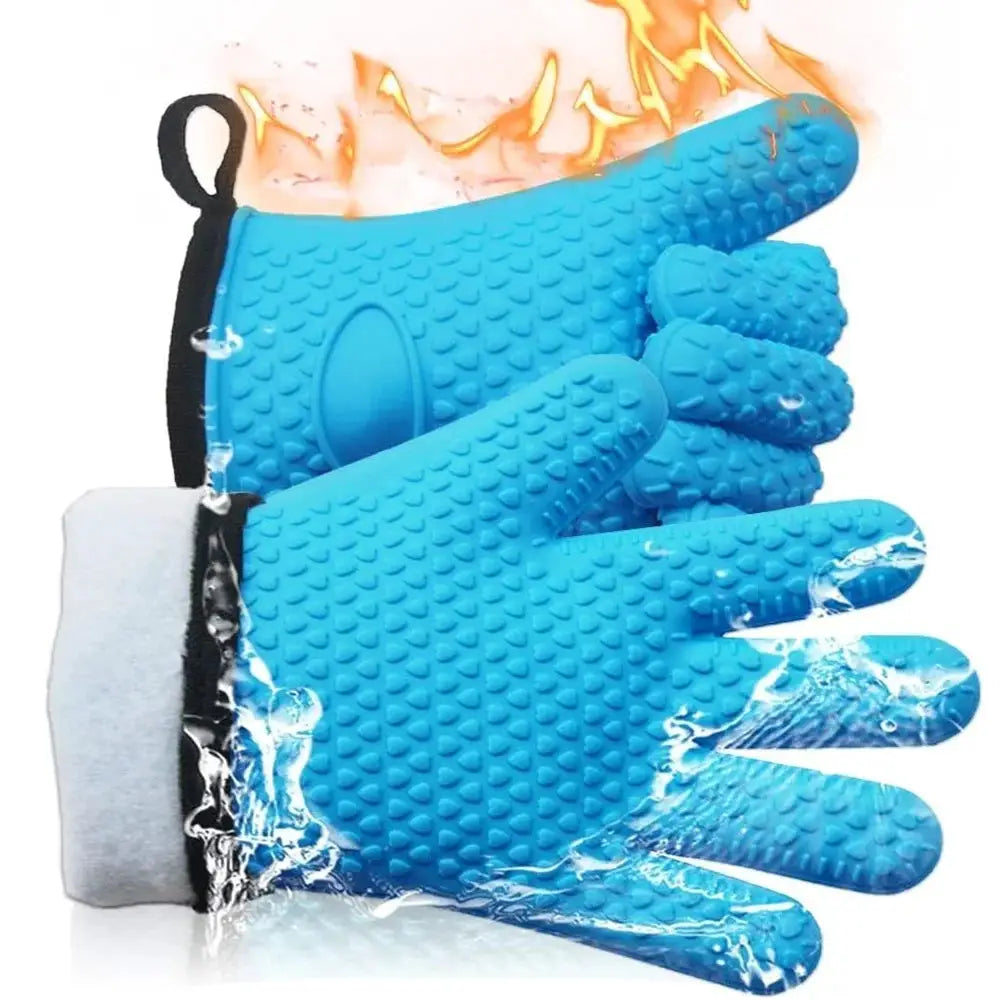 Silicone Oven Mitts | Heat Resistant | Non Slip | One Size