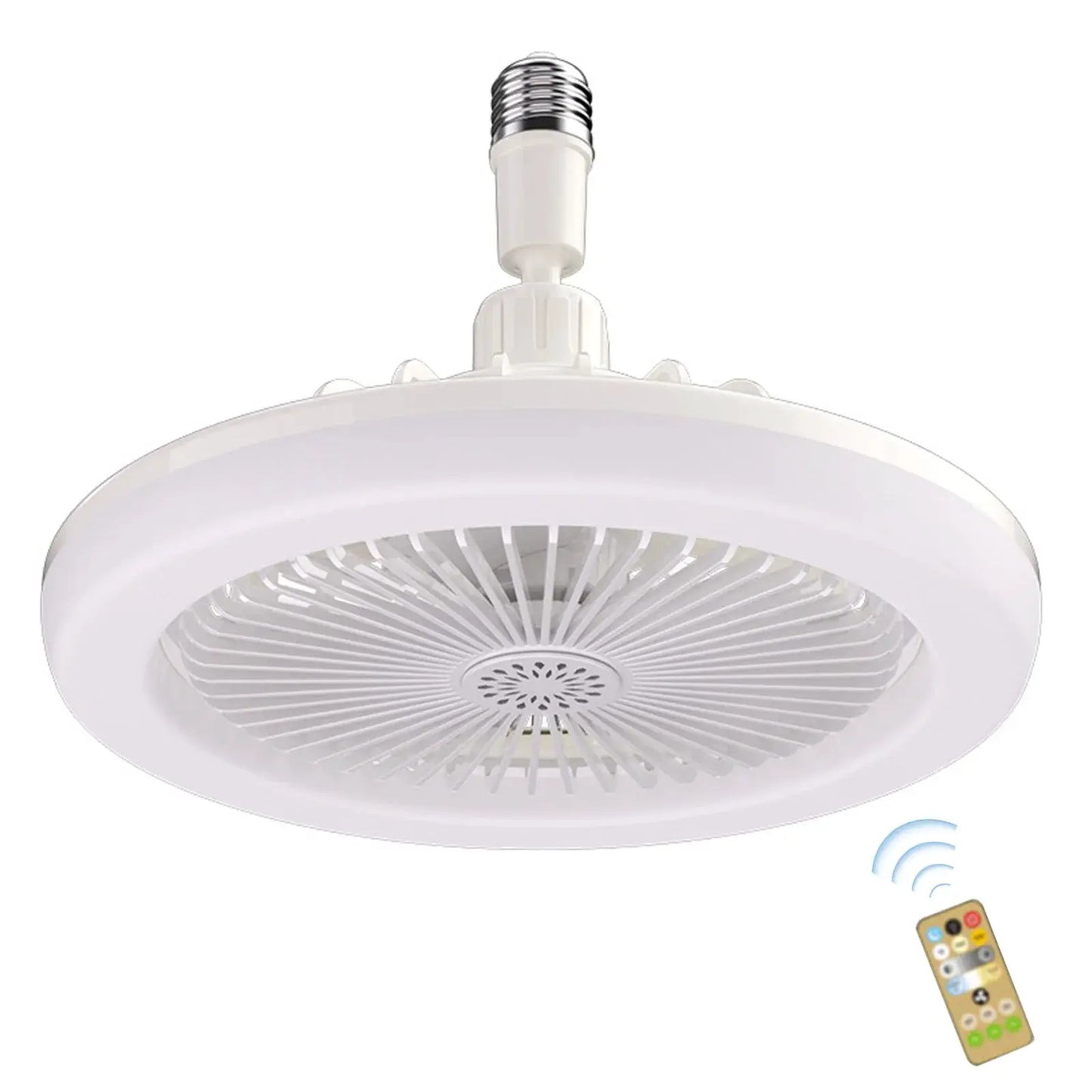 LED Fan Lamp Universal E27 Light Holder Aroma Ceiling Fan Lights with Remote Control 3 Speeds Wind Mute for Bedroom Dormitory from PriceLows™