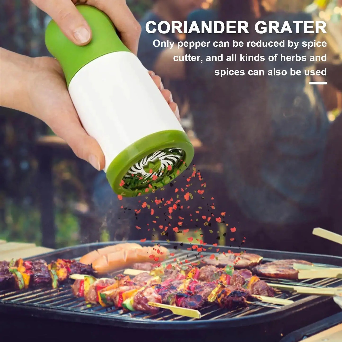Manual Herb Grinder | Nylon Blade | ABS Stainless Steel Body | Parsley Shredder