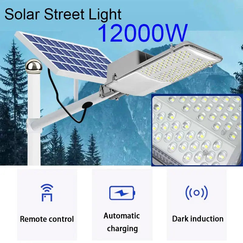10000W High Power Solar Street Lamps,Outdoor IP67 Dusk to Dawn Solar Powered Road Lights,for Garden/Parking-Lot/Driveway/Yard from PriceLows™