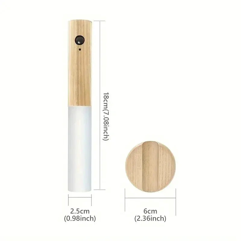 1pc Intelligent Human Body Induction Night Light, LED Rechargeable Corridor Cabinet Wall Light, Household Toilet Wall Induction from PriceLows™