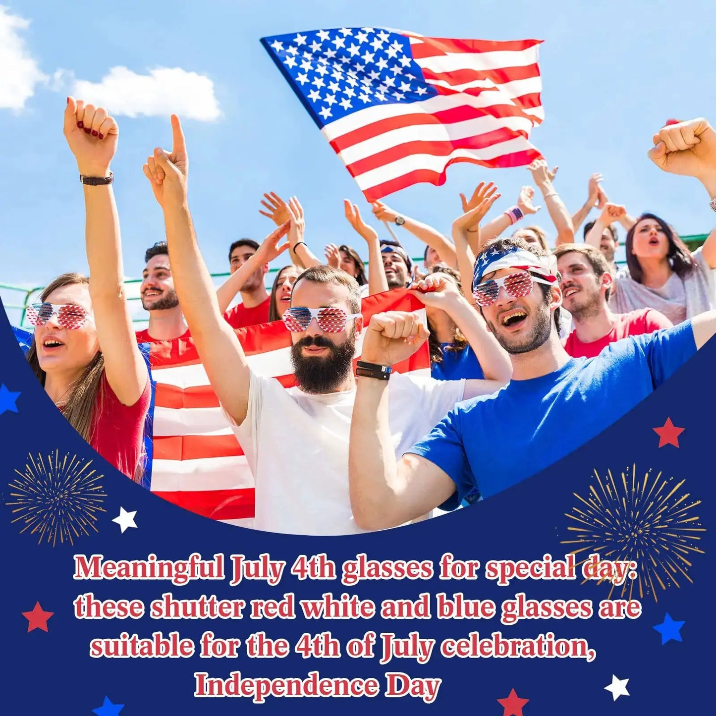 Patriotic Party Supplies | 4th Of July Banner, Balloon & Plate Set