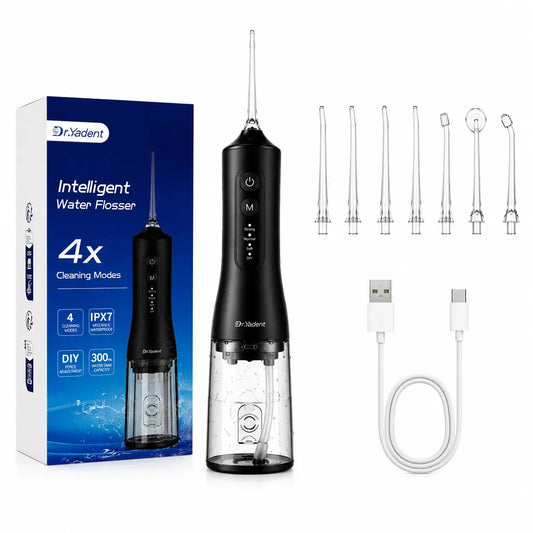 Water Flosser | 300mL Capacity | 4 Modes | 7 Nozzles