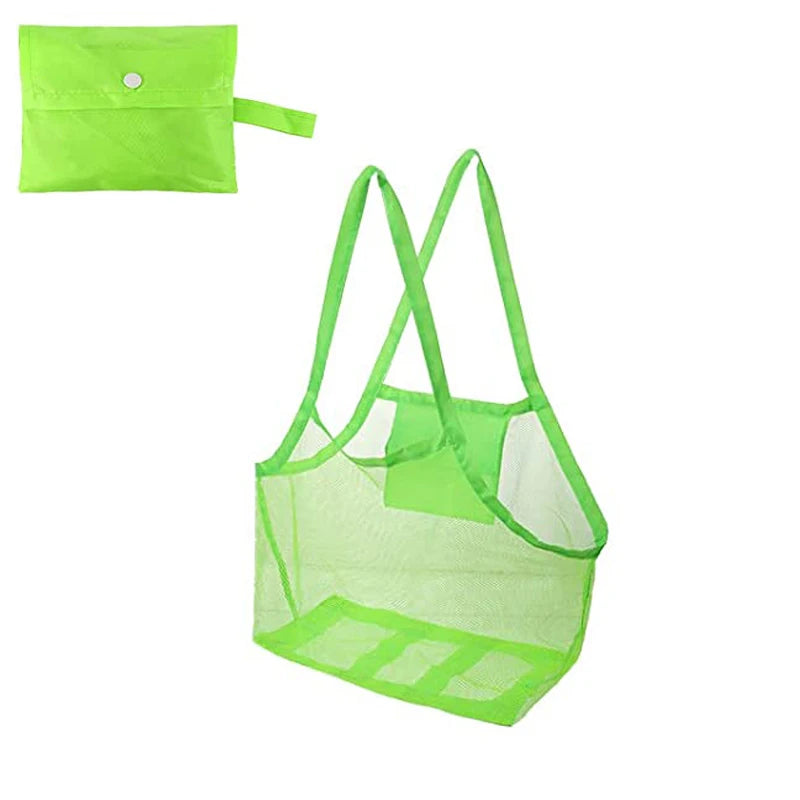 Children Sand Away Protable Mesh Bag Kids Toys Storage Bags Swimming Large Beach eco Bag Women Cosmetic Makeup Bag сумка женска from PriceLows™