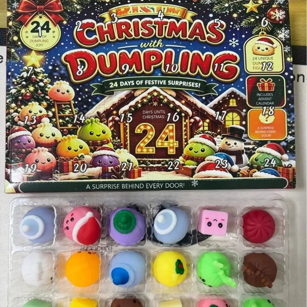 Christmas Dumpling Squishy | 24 Day Calendar | Slow Rising