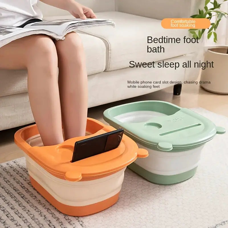 Collapsible Foot Spa | 123 Size Massager | Foldable Soaking Tub
