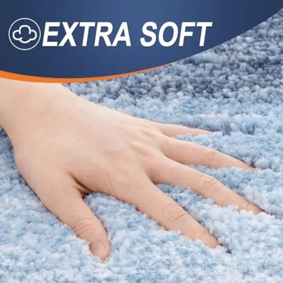 Bathroom Rugs Sets 3 Pcs Soft Microfiber Absorbent Bath Mat U-Shaped Contour Toilet Mat and Toilet Lid Cover Quick Dry Machine from PriceLows™