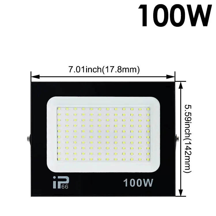 LED Flood Light | 200W IP66 Waterproof | 6500K Aluminum Housing