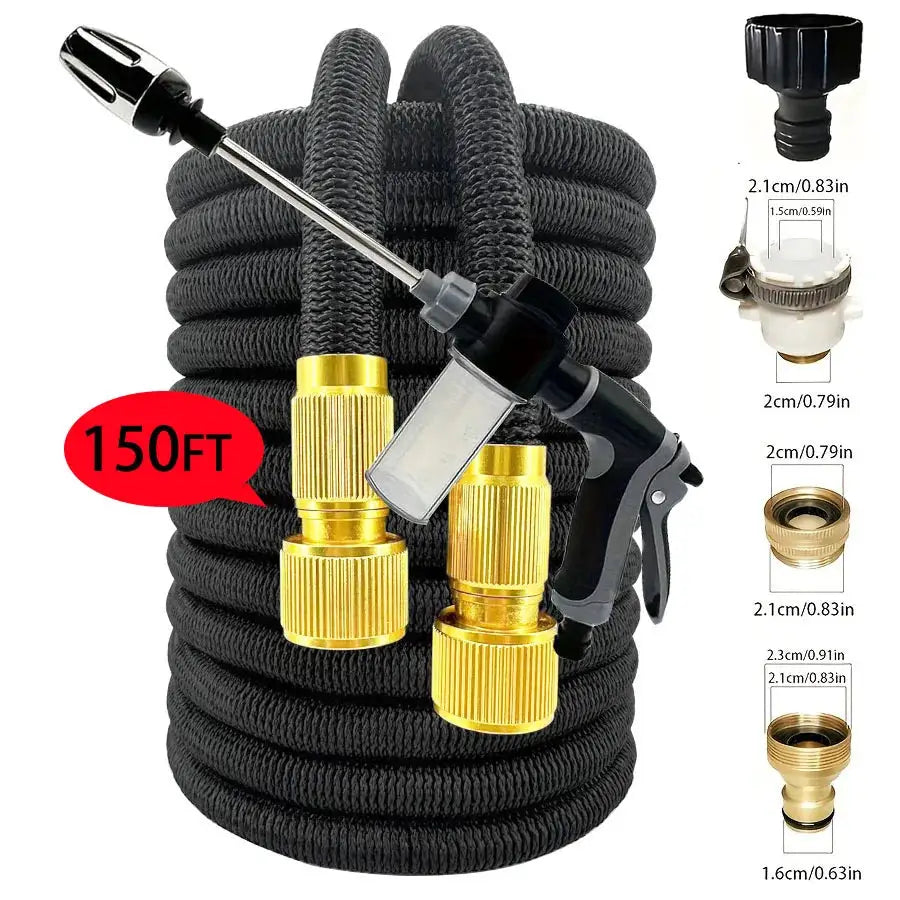 25FT-150FT Garden Hose Expandable Magic Water Pipes Home Garden Daily Watering Tools High-Pressure Car Wash Cleaning Water Gun from PriceLows™