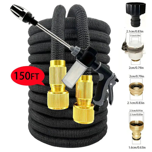 25FT-150FT Garden Hose Expandable Magic Water Pipes Home Garden Daily Watering Tools High-Pressure Car Wash Cleaning Water Gun from PriceLows™