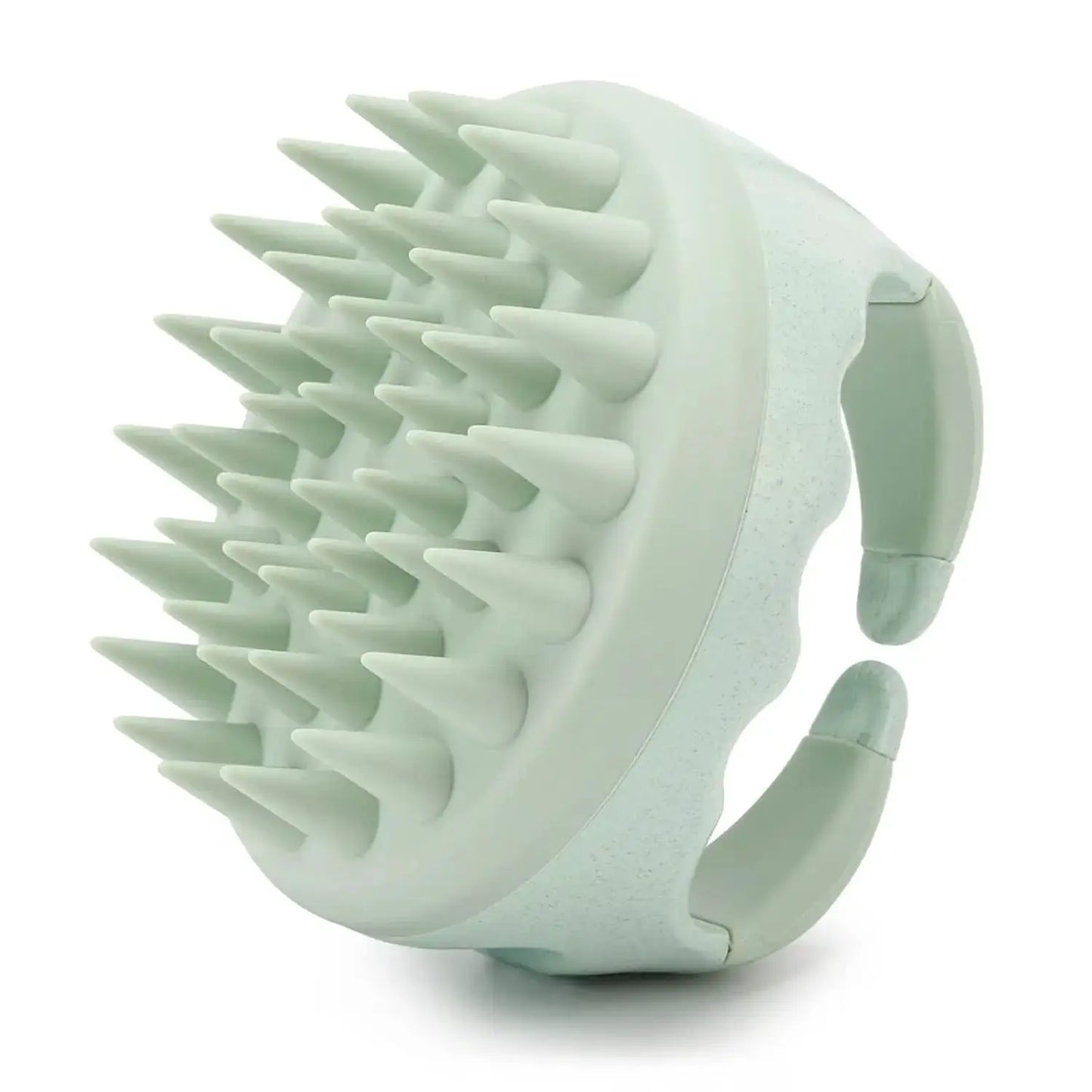 Silicone Hair Scalp Massager Brush | Soft Bristles | Beige
