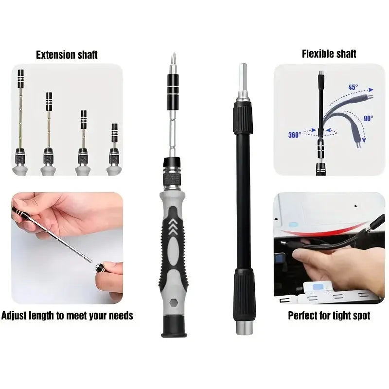 115 in 1 Precision Screwdriver Set, Electronics Repair Tool Kit for PC, Laptop, Cellphone, Watch, PS4, Vive VR, Toy, Eyeglass from PriceLows™