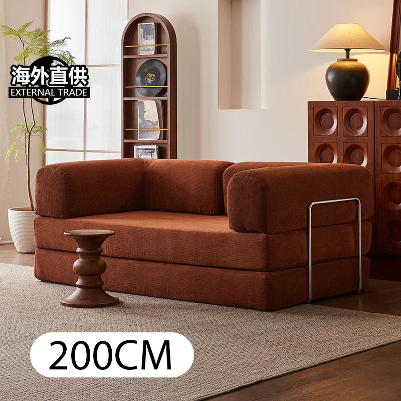Sofa Bed | 180 cm Length | Corduroy Upholstery | Foldable, Convertible