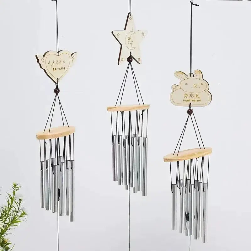 1PCS Outdoor Metal Wind Chimes Yard GardenBell Wind Chime Window Bells Wall Hanging Decorations Home Decor wooden wind from PriceLows™