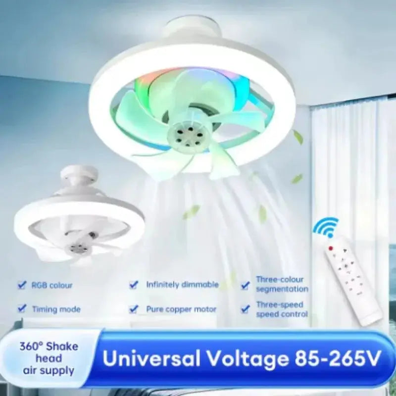 Ceiling Fan Bulb | E27 Base | LED RGB Dimmable | 3 Speeds