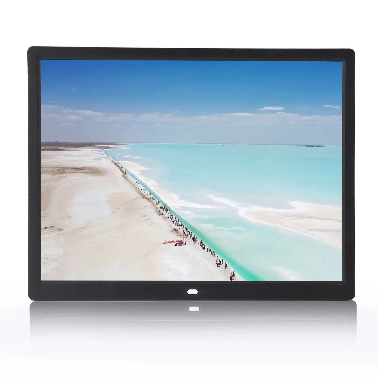 Protable 15in HD Digital Photo Display Frame Remote Controller 1024x768 Resolution Clear Display Support MP3/MP4/Image Playback from PriceLows™