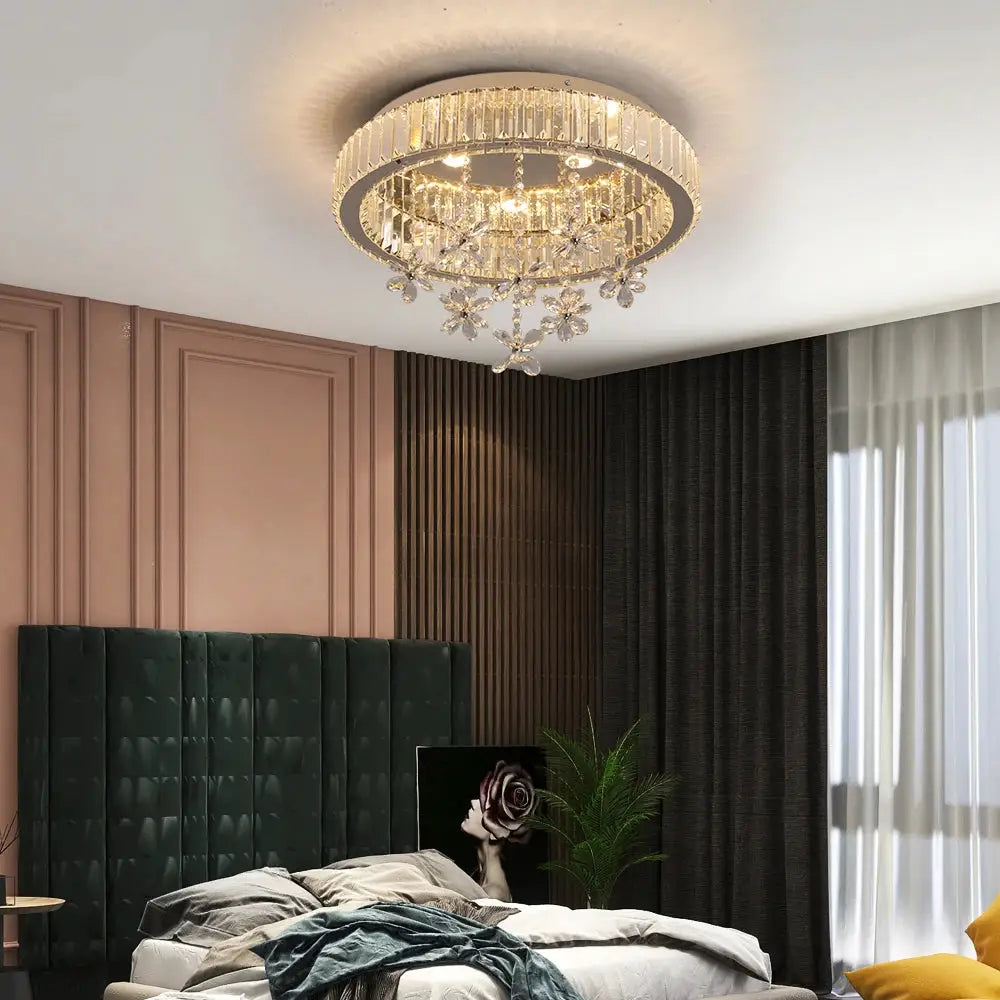 Crystal LED Ceiling Lamp Modern Chandelier Pendant Light Luxury Home Decor Living Dining Room Decor Fixtures Plafonnier Lustre from PriceLows™