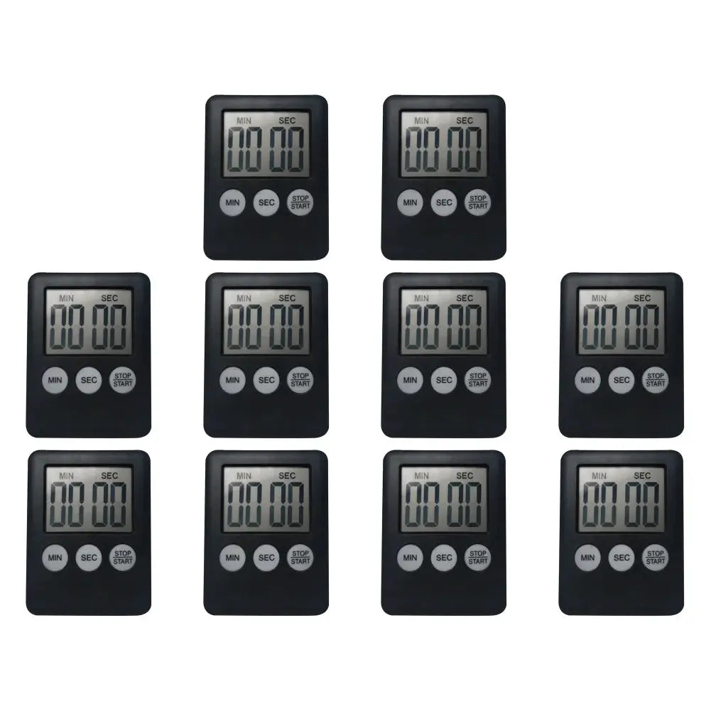 10-1PC Mini Electronic Timer Stopwatch LCD Display for Sports Exercise Baking Cooking Digital Timer Multi-Function Kitchen Timer from PriceLows™