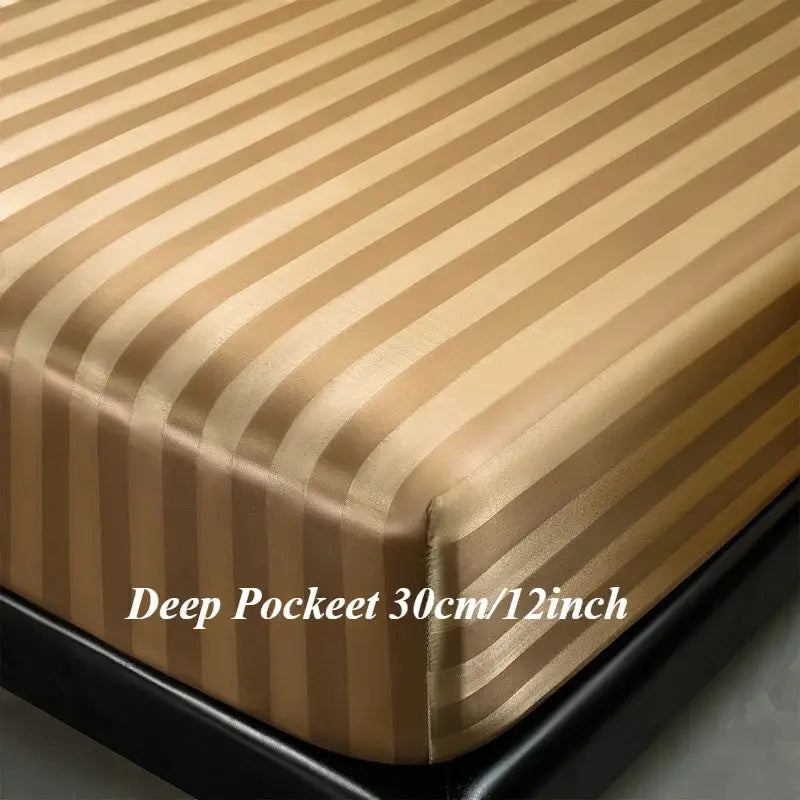 Fitted Sheet | Satin Finish | Deep Pocket | Twin To King