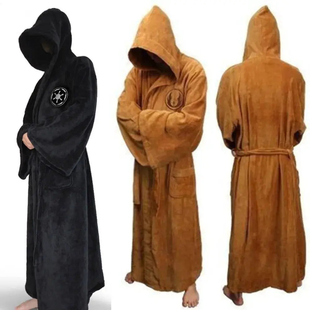 Men's Flannel Robe | Heavyweight Polyester | Long Winter Fit