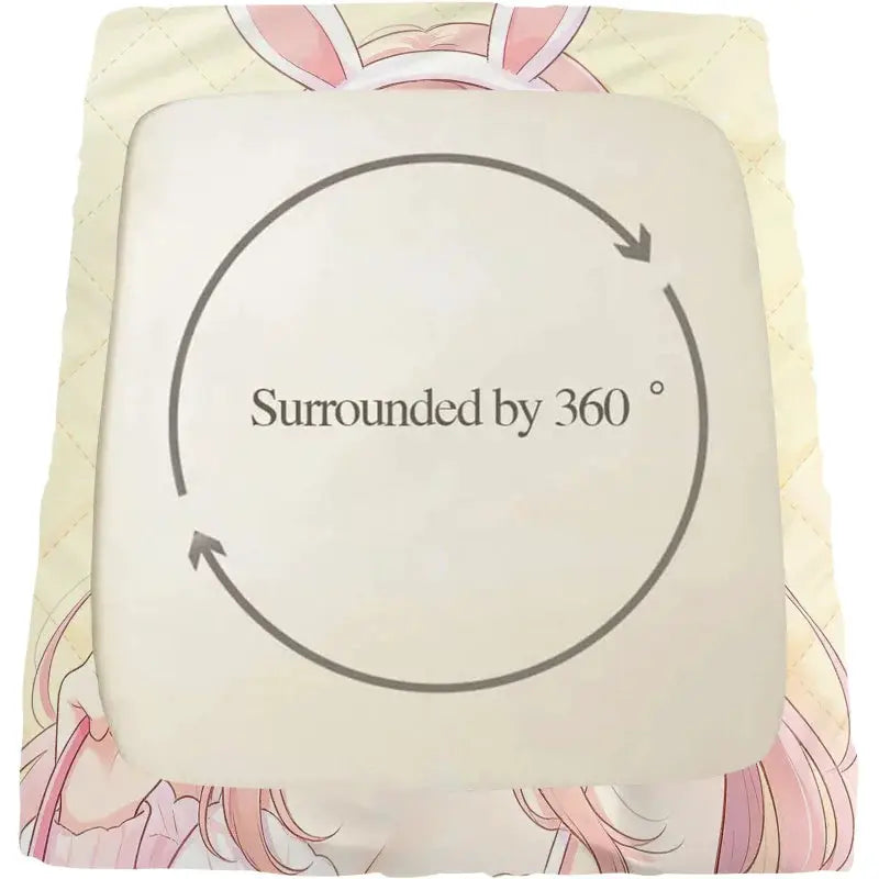 Cute Anime Bunny Girl Print Fitted Sheet Set Bed Sheet Set Bedding Set No Fillers Deep Pocket For Teen Bedroom from PriceLows™