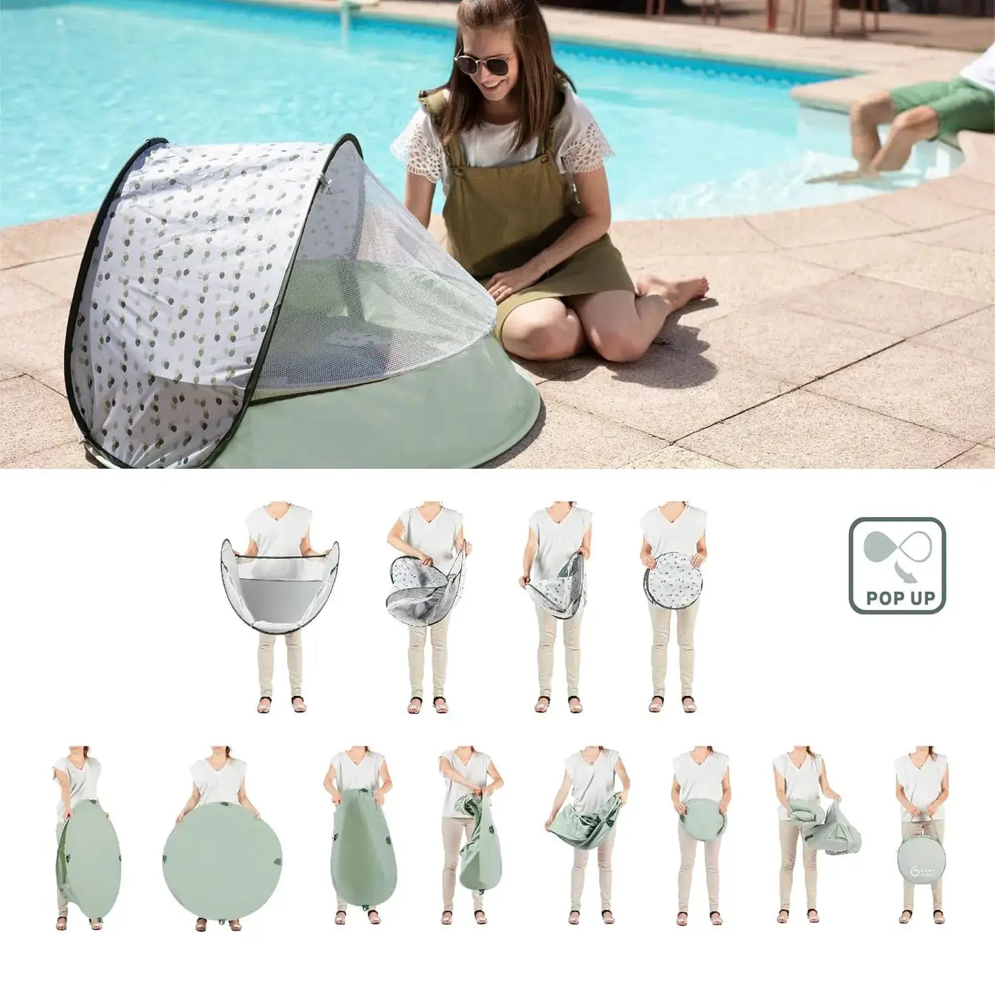 Aquani Tent & Pool | 3 in 1 Pop Up Tent, Kiddie Pool and Play Area (Summer 2024 Essential) from PriceLows™