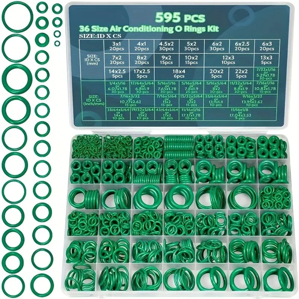 530/270Pcs O-Type Sealing Rubber Ring Automotive Air-Conditioning Compression Confidential Seal Maintenance Rubber Accessories from PriceLows™