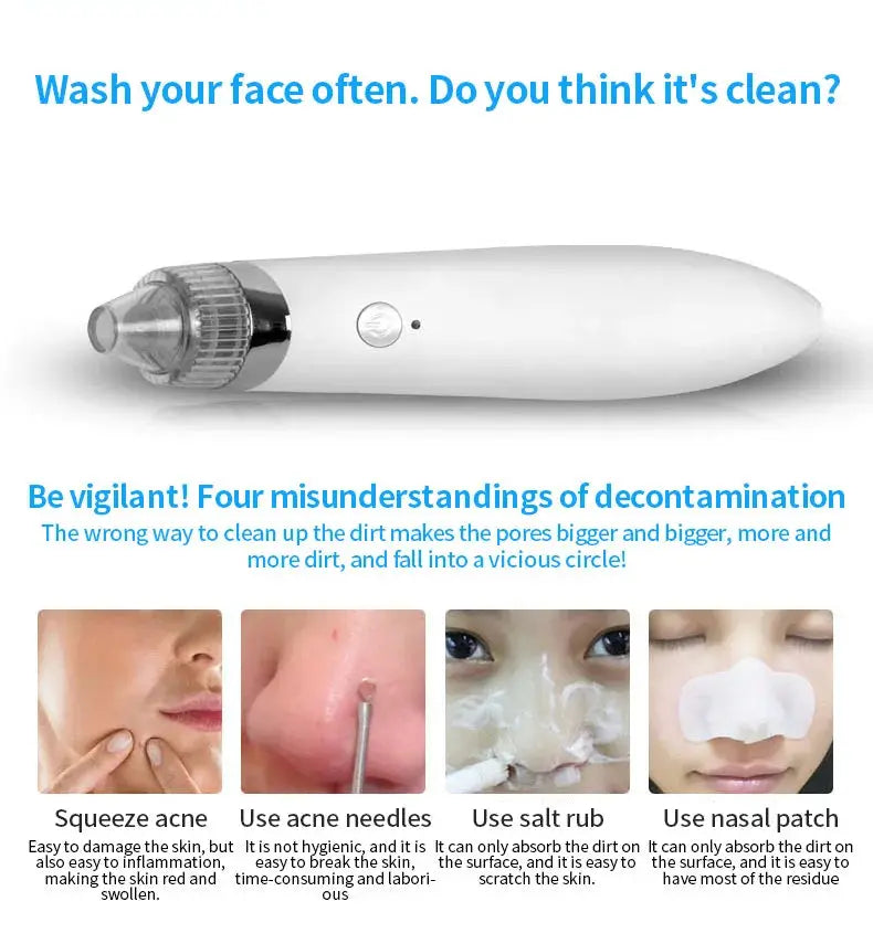 Blackhead remover beauty instrument electric cleanser facial pore cleaner blackhead remover from PriceLows™