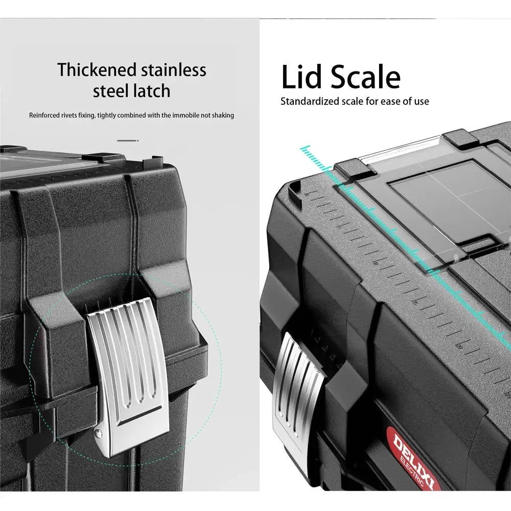 Heavy Duty Folding Tool Box Triple Layer Storage Organizer for Home Repair Automotive And Workshop Tools from PriceLows™