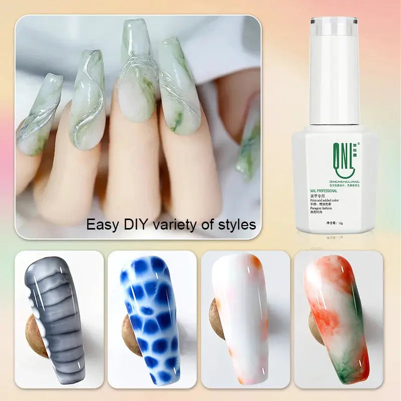 Clear Blooming Gel Polish 12ml Transparent Blossom Nail Polish LED Soak Off Nail Art Smook Effect Flower Gel Polish DIY Design from PriceLows™