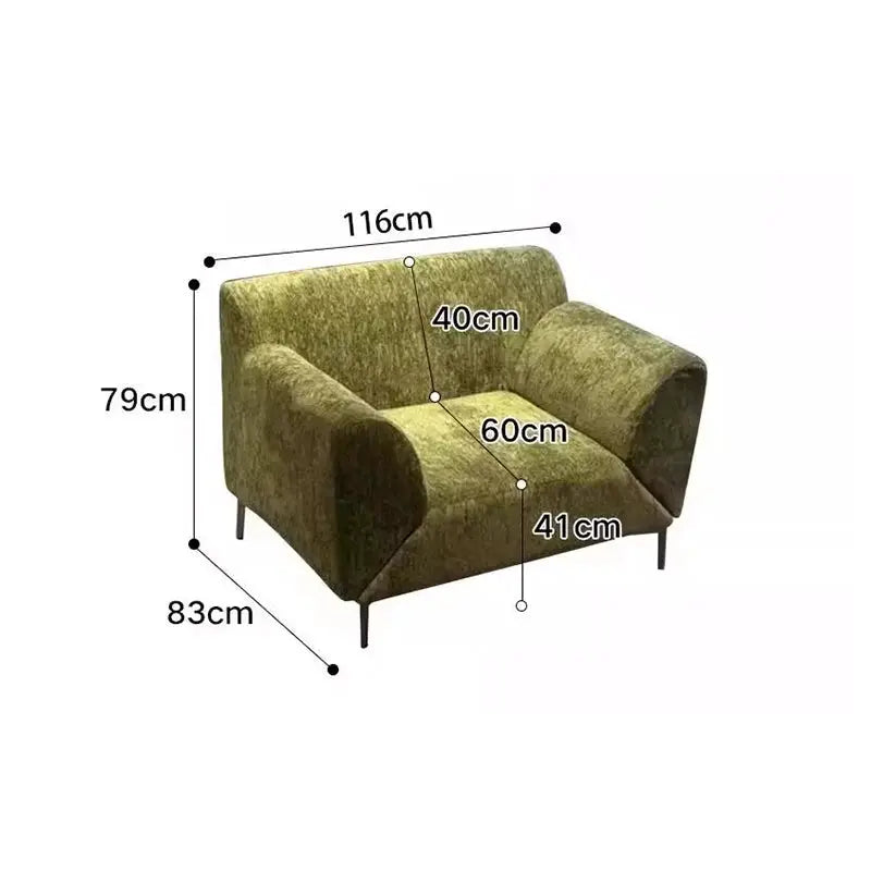 Living Room Sofa | Sofa Bed | Nordic Black Legs | Single