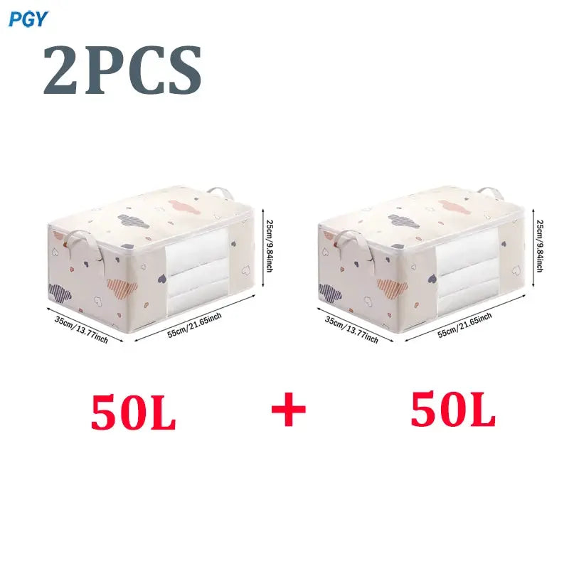 Big Capacity Storage Bag 4/2/1PCS Quilt Clothes Moisture Dust Proof Proof Organizer Duvet Blanket Sorting Bags Luggage Bag from PriceLows™