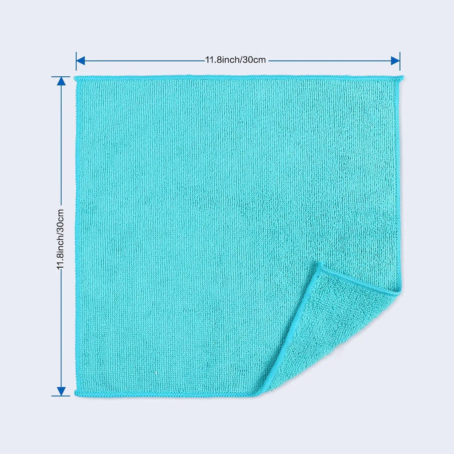 12pcs Microfiber Cleaning Cloth 30X30 cm ,12 Pack Cleaning Rag, Cleaning Towels with 4 Color Assorted,11.8"X11.8" from PriceLows™