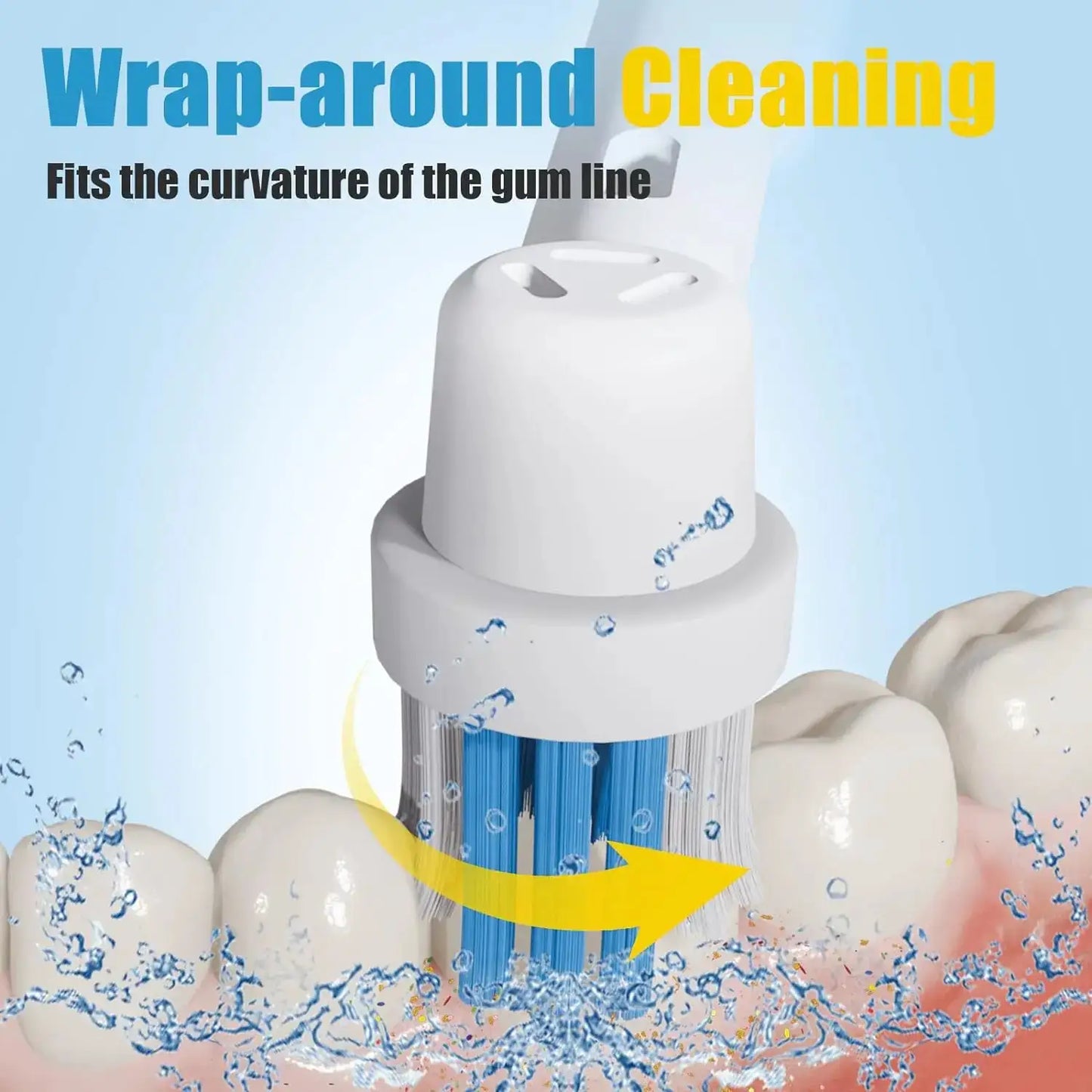 Black/White Replacement Brush Heads For Oral B Electric Toothbrush Advance Power Vitality Precision Clean Pro Health Triumph 3D from PriceLows™