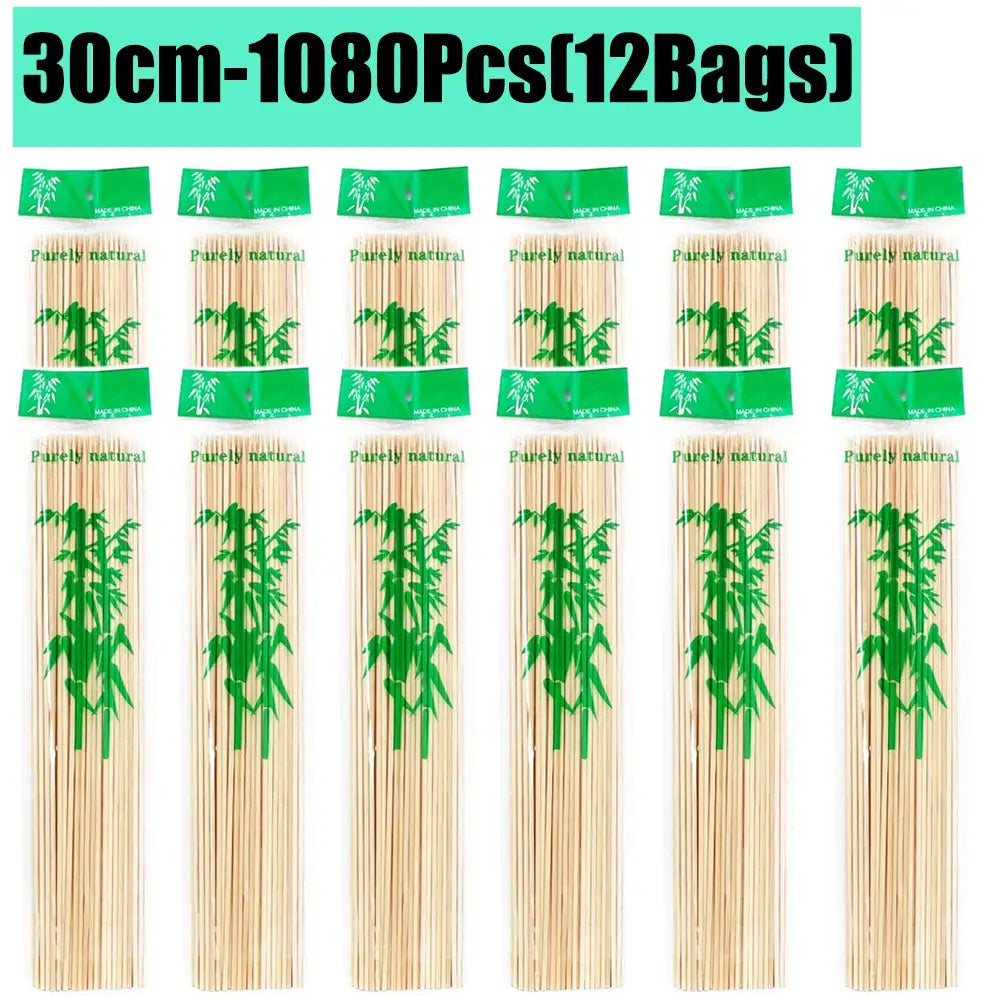 Bamboo Skewers | Natural Color | 15/20/25/30cm | 80-90 Pcs Pack