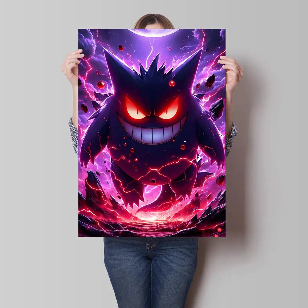 Cartoon Anime Pokemon Gengar Character Poster Print Kids Room Bedroom Decoration Painting Children's Holiday Gifts Classic from PriceLows™