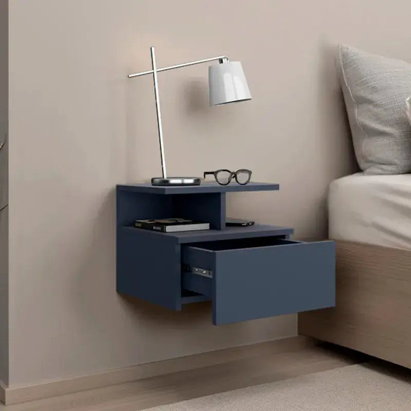 Adele Floating Nightstand, With One Drawer And Two Small Below Shelves For Storage or Decor from PriceLows™