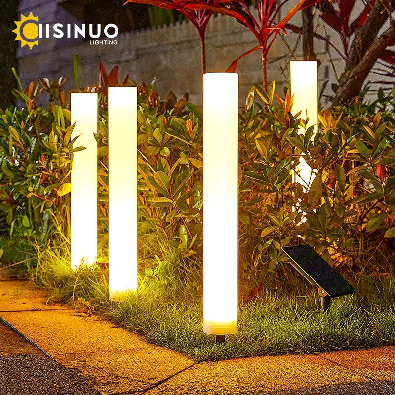 Solar-Powered Outdoor Garden Lights for Garden Villa Pathway Waterproof Landscape Lighting Ground Spike Auto On/Off Dusk to Dawn from PriceLows™