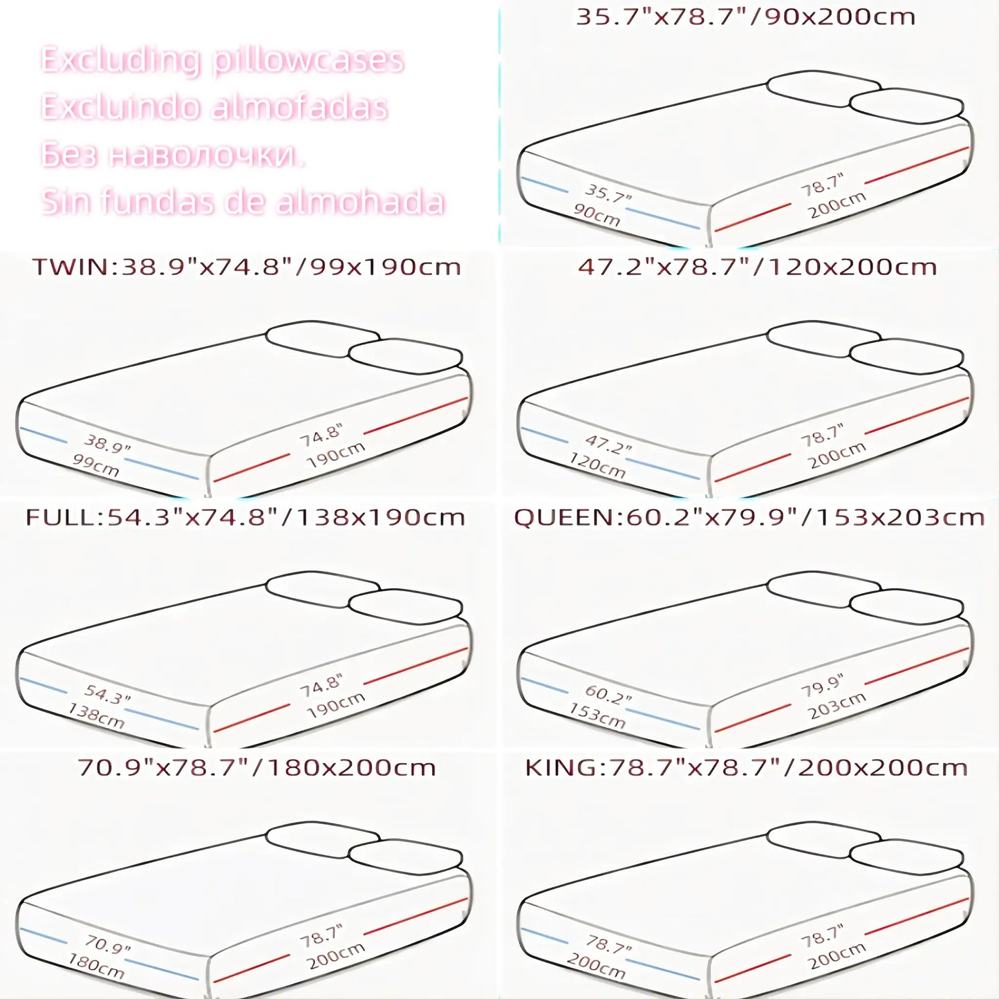 Kuup-Polyester 360° waterproof Cartoon Fitted Sheet Only(no pillowcase) Elastic Band Around Mattress Cover King Size Bed Cover from PriceLows™