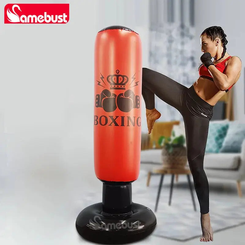 Inflatable Punching Bag | Bounce Back Design | Family Boxing Training
