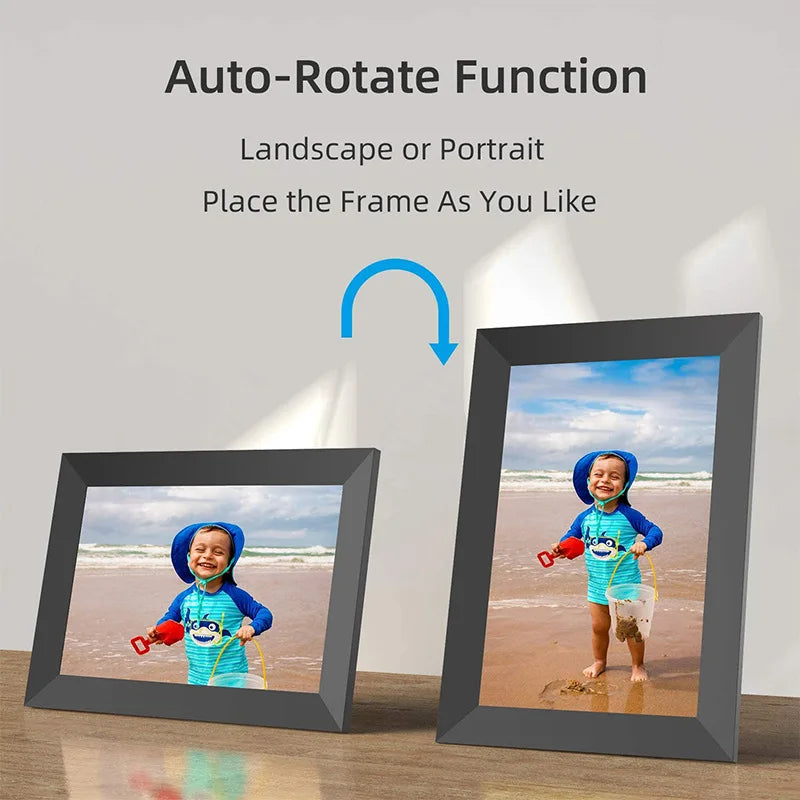 Digital Photo Frame | 10.1 Inch IPS Touch Screen | 64 GB Built In Memory