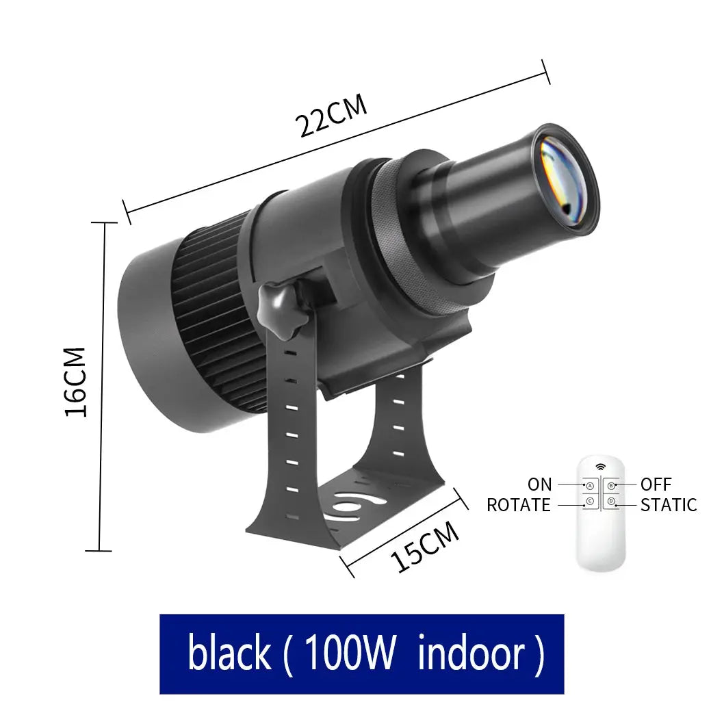 LED Gobo Projector | HD Custom Logo | IP67 Waterproof | Aluminum Housing