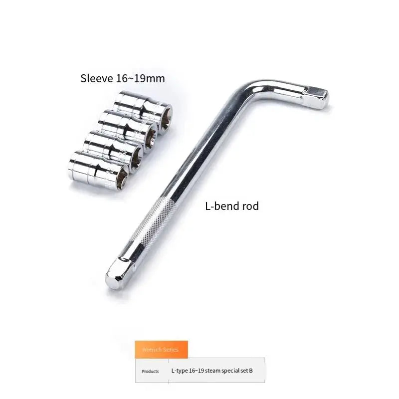Multi-functional T-type hexagonal socket wrench tool socket spanner set Car hexagonal tyre tool set from PriceLows™